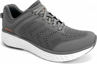 Aetrex Mens Chase Arch Support Sneaker In Grey