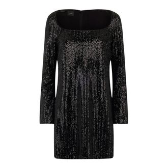 Pinko Short Dresses, female, Black, Size: M Aubine Dress