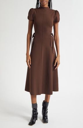3.1 Phillip Lim Compact Rib Midi Dress in Dark Chocolate at Nordstrom, Size X-Small