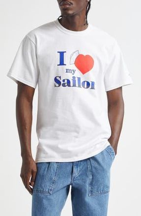 Noah I Love My Sailor Graphic T-Shirt in White at Nordstrom Rack, Size Xx-Large