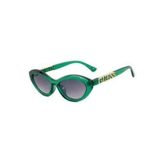 Guess Sunglasses, female, Green, Size: ONE SIZE Resin Rectangular Sunglasses