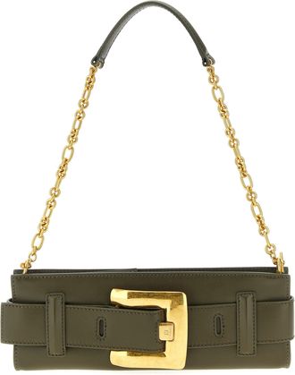 Balmain Anthem Clutch Verde-Donna