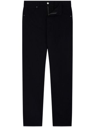 Fursac logo-embroidered jeans - men - Cotton/Polyester/Cotton - 33 - Black