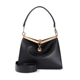 Etro Black Vela M Calf Leather Bag-Donna