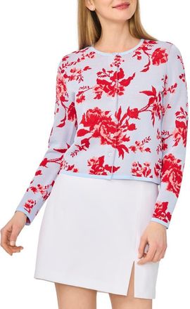 Ted Baker Floral Jacquard Cardigan in Dusty Sky Blue at Nordstrom Rack, Size X-Small