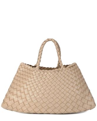 Tiffany & Fred Woven Leather Tote