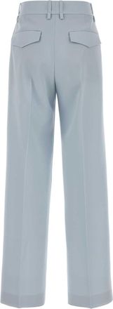Jil Sander Womens Wool Palazzo Trousers Blue