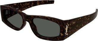 Saint Laurent Zonnebril - unisex - Accessoires - Bruin - Maat: 56 MM Nylon