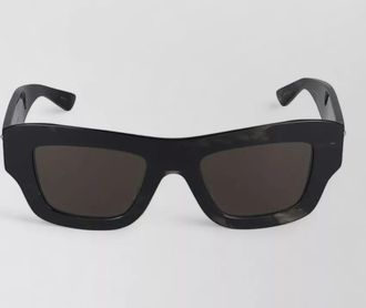 Bottega Veneta sunglasses rectangular bv1357s 002 gold detail