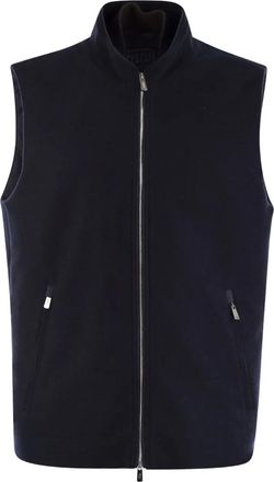 Fedeli Gilet con zip - Blu