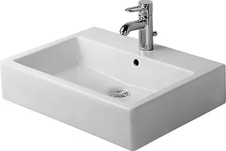 Duravit Duravit - Lavabo Vero 600mm, Con Rebosadero, Con Banco De Toma De