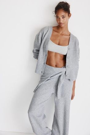 H&M Cardigan in Gray Melange at Nordstrom, Size Xx-Small
