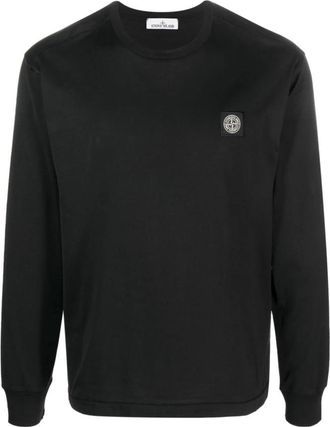 Stone Island 2100031 Long Sleeve T-Shirt - Heren - Longsleeves - Zwart - XL - Katoen - Tops