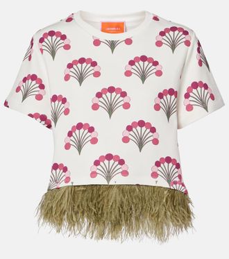 La DoubleJ La Scala printed cotton jersey T-shirt