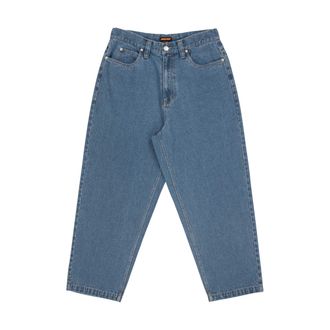 Santa Cruz Outdoorhose SANTA CRUZ BIG PANTS, Herren, Gr. 28, N-Gr, blau (mid blau), Obermaterial: 94% Baumwolle, 6% Polyester, Hosen Outdoorhose, f&uuml;r vielseitige