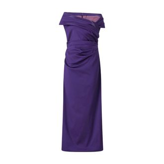 Talbot Runhof Talbot Runhof, Dames, Jurken, Paars, Maat: 2XL Leer