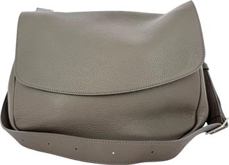 The Row Small Mail Bag in Olive Green