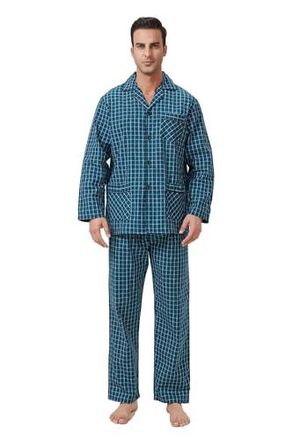 Pyjama Homme Hiver 2 Pièces En Coton/Polyester - Manches Longues, Coupe Classique - Arjen Kroos - Confortable Et Chaud - 13
