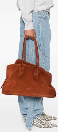 The Attico Womens Tote La Passeggiata Medium Brown Handbags Hand Bags