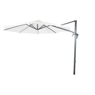 ED&Egrave;N JARD&Iacute; Parasol p&eacute;ndulo redondo, tela de 300 cm, aluminio, color beige