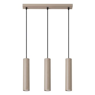 Sollux Lighting L&aacute;mpara colgantes taupe acero alt. 90 cm