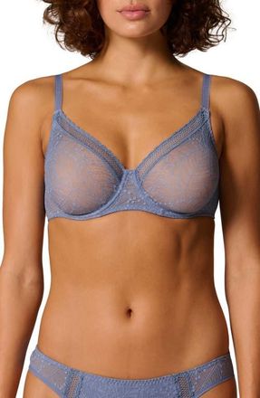 Simone P&eacute;r&egrave;le Comete Underwire Bra in Chambray Blue at Nordstrom, Size 34D