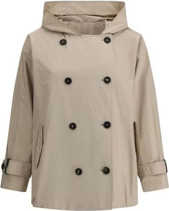 Brunello Cucinelli Dames, Mantels, Beige, Maat: 2XS Zijde