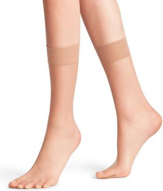 Falke Shelina 12 Denier Ultra Sheer Dress Socks in Sun at Nordstrom, Size Medium
