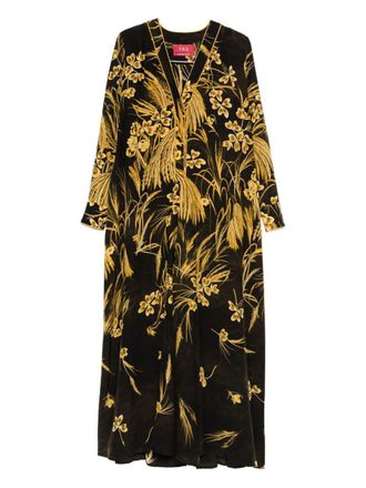 F.R.S. For Restless Sleepers F. R.S. - For Restless Sleepers Silk Blend Printed Maxi Dress