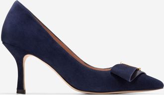 Cole Haan Womens Felicia Bow Pumps - Blue Size 10.5