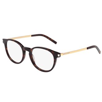 Saint Laurent Eyewear Sl 25003 Havana Gold Transpare