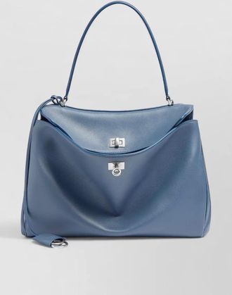 Balenciaga shoulder bag top handle strap metal hardware
