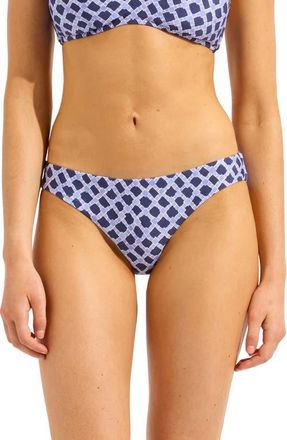 Seafolly Hipster Bikini Bottoms in Blue Indigo at Nordstrom, Size 10 Us