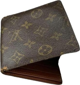 Louis Vuitton Pre-owned Leren Portemonnee - Dames - Vintage Accessoires - Bruin - ONE Size - Leer - Vintage