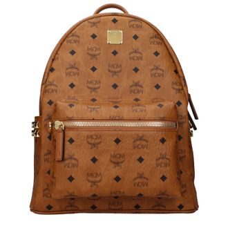 MCM Mcm Herrens Geldb&ouml;rsen und Beutel aus braunem/cognacfarbenem Leder