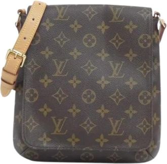 Louis Vuitton Pre-owned Cross Body Bags, female, Brown, Size: ONE SIZE Pre-owned Canvas Cross Body Bag
