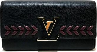 Louis Vuitton Tweedehands leren portemonnees - Dames - Vintage Accessoires - Zwart - ONE Size - Vintage