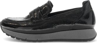Gabor Slip-on Loafer - Dames - Loafers - Zwart - 39 EU - Leer - Schoenen