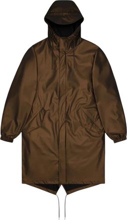 Rains Jacket - Heren - Regenjassen - Bruin - S - Polyester - Jassen