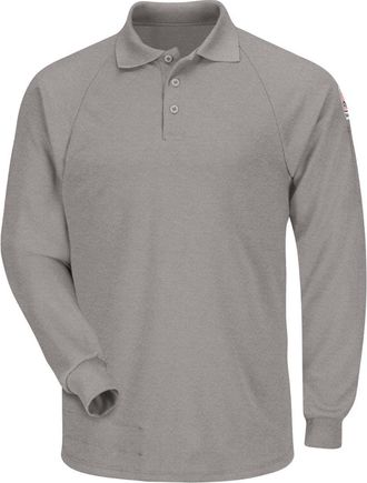 Bulwark Classic Long Sleeve Polo - CoolTouch2