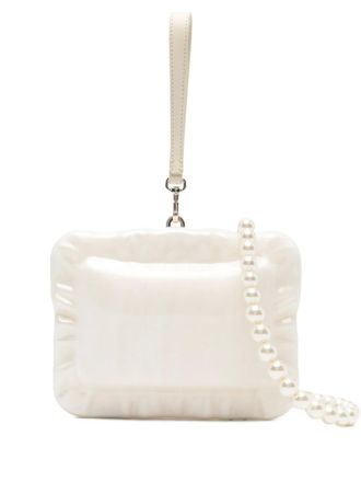 Simone Rocha pearl pillowcase clutch - White