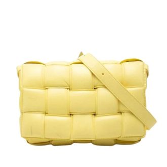 Bottega Veneta Pre-owned Cross Body Bags, female, Yellow, Size: ONE SIZE Pre-owned Padded Cassette