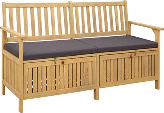 vidaXL Panchina Con Contenitore 2 -seater 148 X 63 X 84 Cm Vidaxl