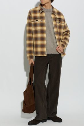 AllSaints Corduroy Trousers Rivet, Mens, Brown