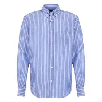 Paul & Shark Striped Long-sleeved Shirt - male - Paul & Shark - Casual Shirts - Blue - 3XL - Shirts