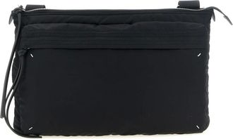 Maison Margiela Tassen, Heren, Zwart, ONE Size, Leer, Zip Computer Bag East West
