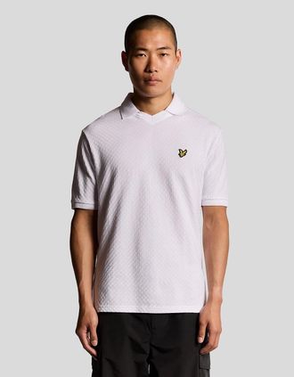 Lyle & Scott Lyle And Scott Mens Football Collar Polo Shirt - White - Size: 36