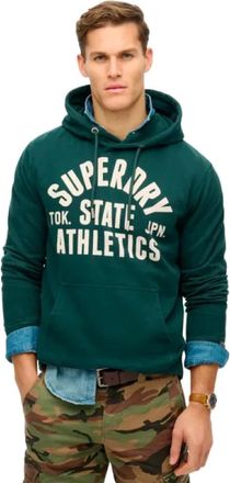 Superdry Hombre, Sudaderas, Verde, Talla: XL
