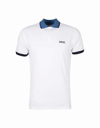 Barbour Mens Barbour International Mens White Howall Polo Shirt. - Size: 40