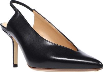 Francesco Russo Leather Slingback Pumps